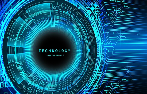 Vector cyber circuit future technology concept background