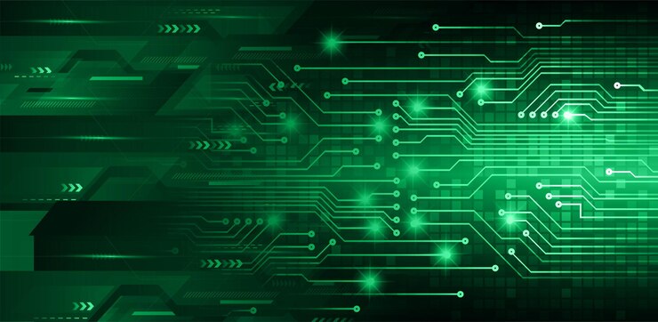 Vector cyber circuit future technology concept background