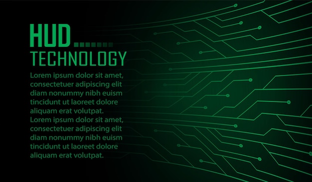 Sfondo del concetto di tecnologia futura del circuito cibernetico