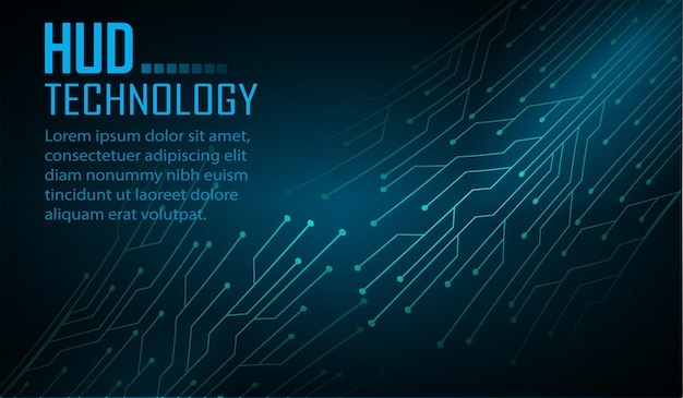 cyber circuit future technology concept background