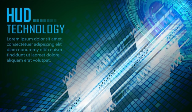 Cyber circuit future technology concept background