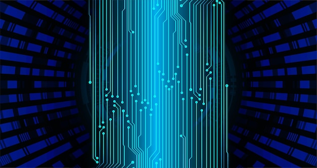 Cyber circuit future technology concept background