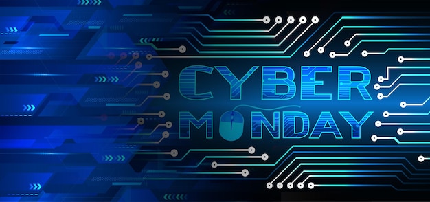 cyber circuit future technology concept background