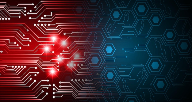 Cyber circuit future technology concept background