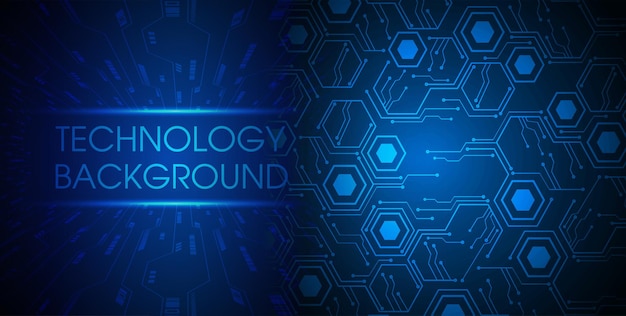 Cyber circuit future technology concept background