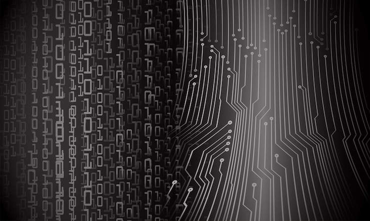 Vector cyber circuit future technology concept background