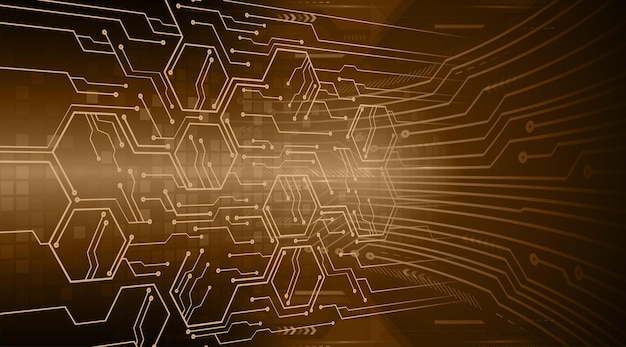 Vector cyber circuit future technology concept background