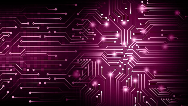 Vector cyber circuit future technology concept background