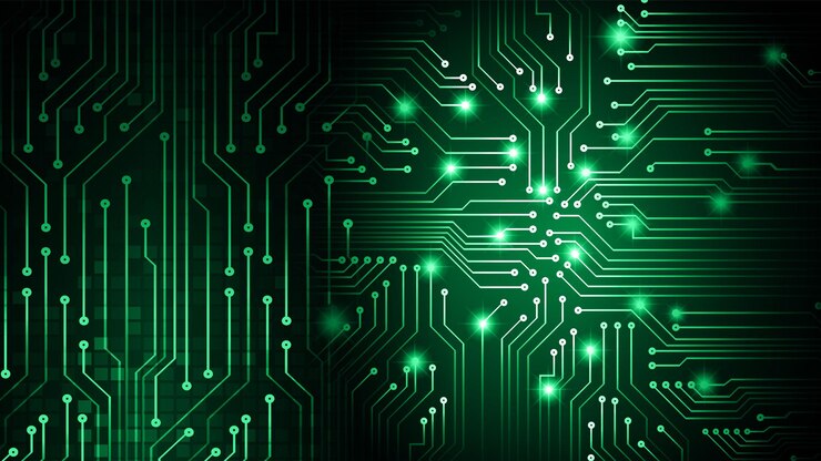 Vector cyber circuit future technology concept background