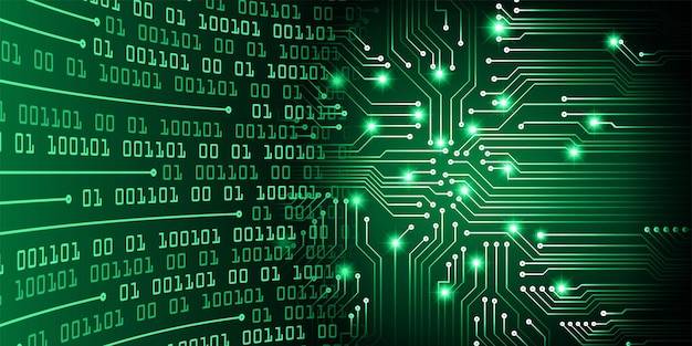 Priorità bassa di concetto di tecnologia futura del circuito cyber