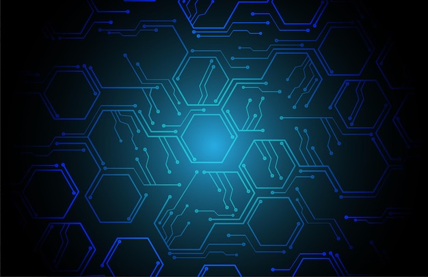 Cyber circuit future technology concept background