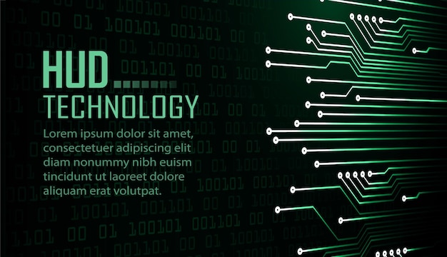 Vector cyber circuit future technology concept background