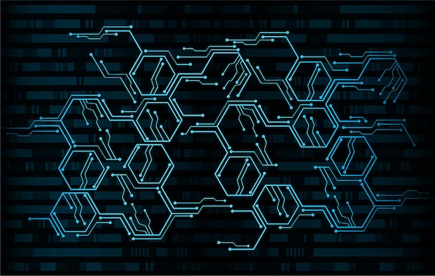 Cyber circuit toekomst technologie concept achtergrond data informatie privacy idee abstract hallo snelheid