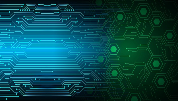 Cyber circuit toekomstige technologie concept achtergrond