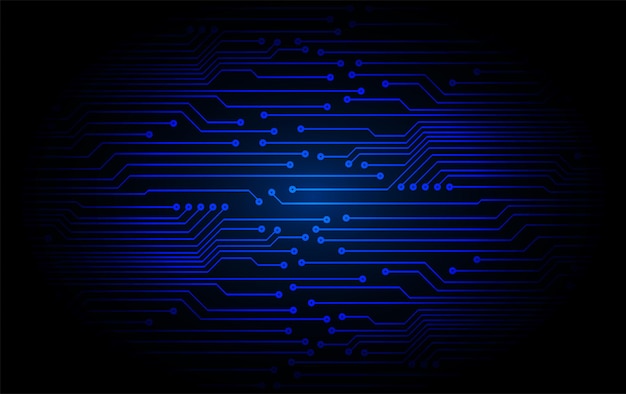 Cyber circuit toekomstige technologie concept achtergrond