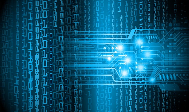 Cyber circuit toekomstige technologie concept achtergrond