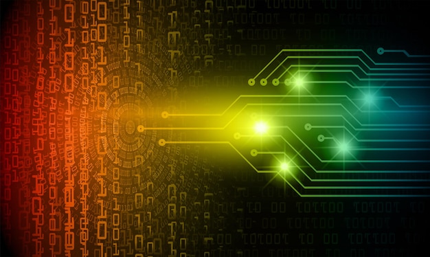 Cyber circuit toekomstige technologie concept achtergrond