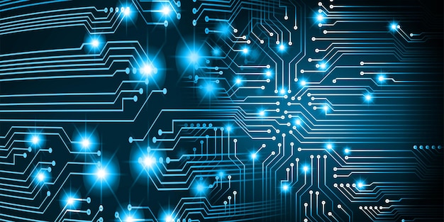 cyber circuit toekomstige technologie concept achtergrond