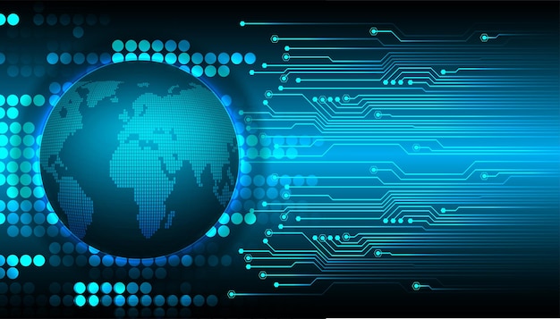 cyber circuit toekomstige technologie concept achtergrond