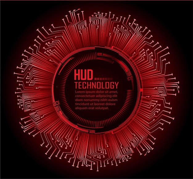 cyber circuit toekomstige technologie concept achtergrond