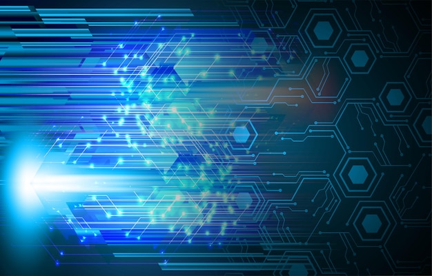 cyber circuit toekomstige technologie concept achtergrond