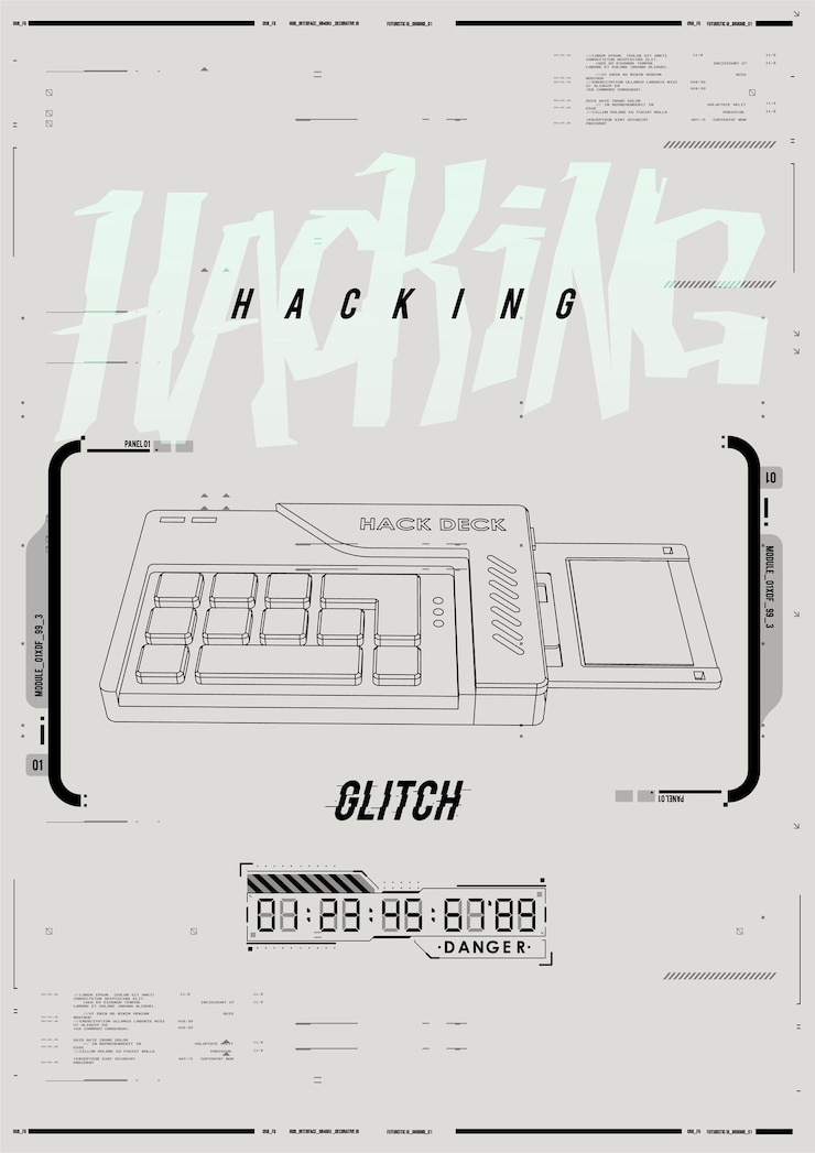 Vector サイバーパンク - 未来のポスタープログラミングと仮想環境のハッキング