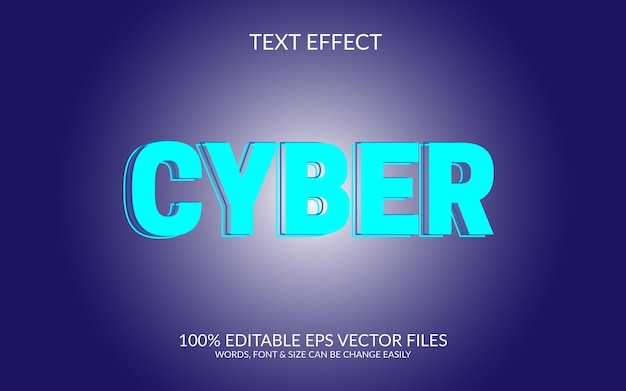 Cyber friday 3d vector editable illustration design template fully editable text style