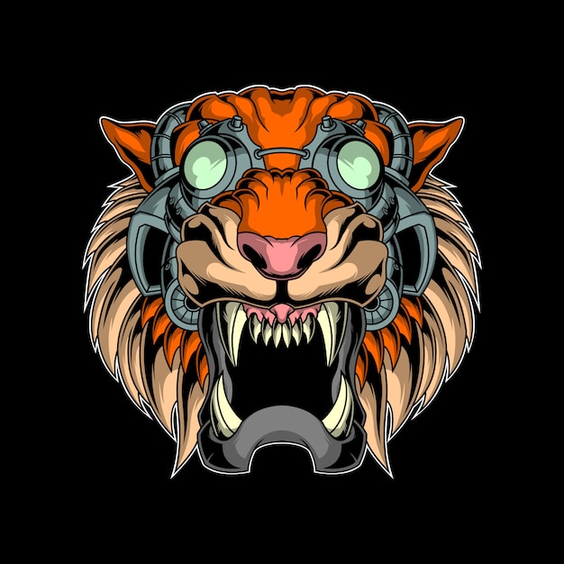 cyber head tiger