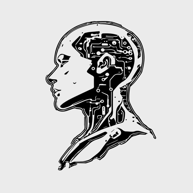 Cyber humanoid head