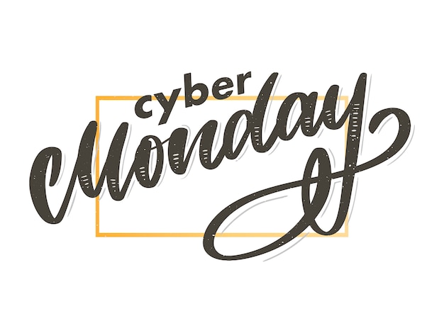 Cyber maandag brief. cyber maandag verkoop banner