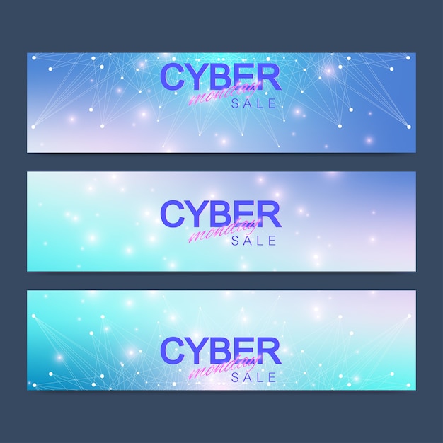 Cyber maandag verkoop banner.