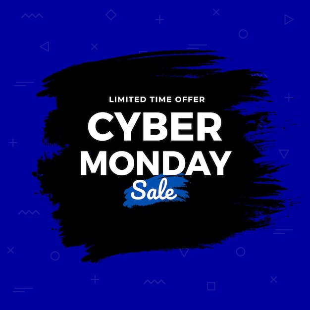 Cyber monady sale grunge background