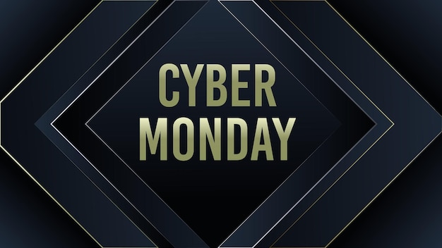 Vector cyber monday achtergrondontwerp