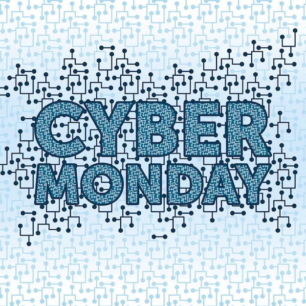 Sfondo di cyber ​​monday