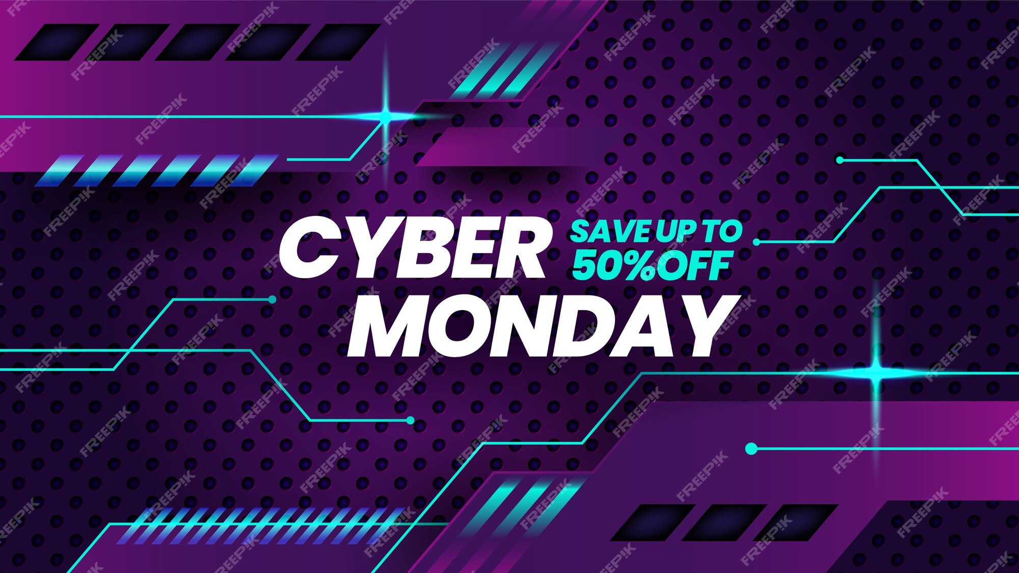 Premium Vector, Cyber monday sale banner template in 2023