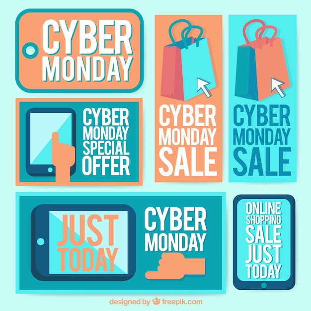 Cyber monday banners