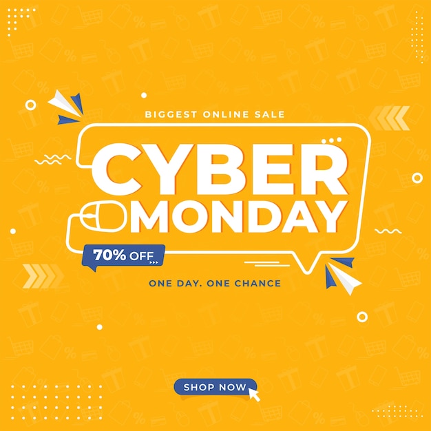 Cyber monday design concept