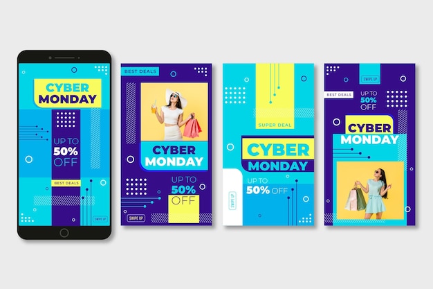 Cyber monday instagram stories collection