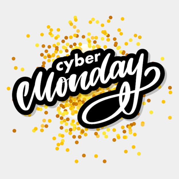 Lettering cyber lunedì