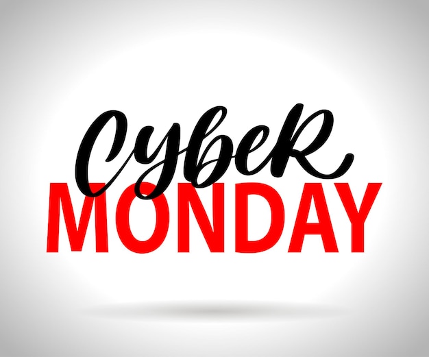 Cyber Monday lettering