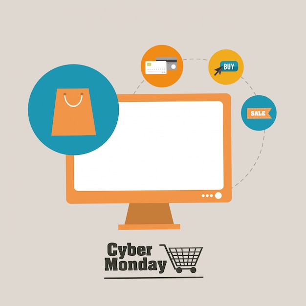 Cyber ​​monday-ontwerp