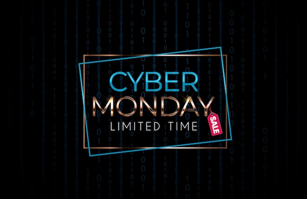 Banner di vendita di cyber monday