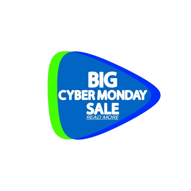 Vettore modello di progettazione di banner per le vendite del cyber monday