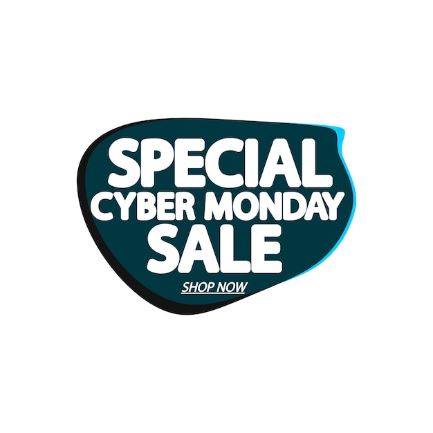 Vector cyber monday sale banners design template