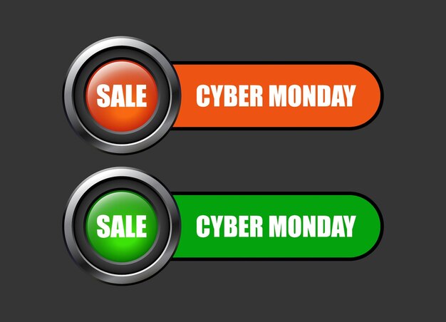 Cyber monday sale button