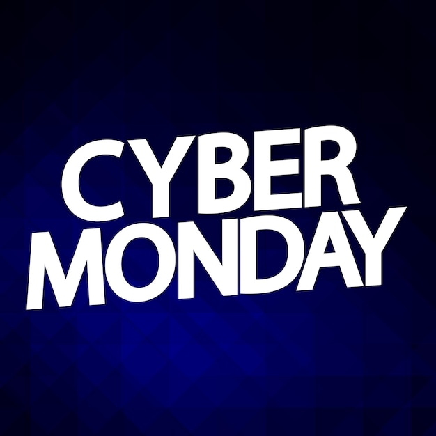 Вектор Векторная иллюстрация шаблона дизайна плаката cyber monday sale