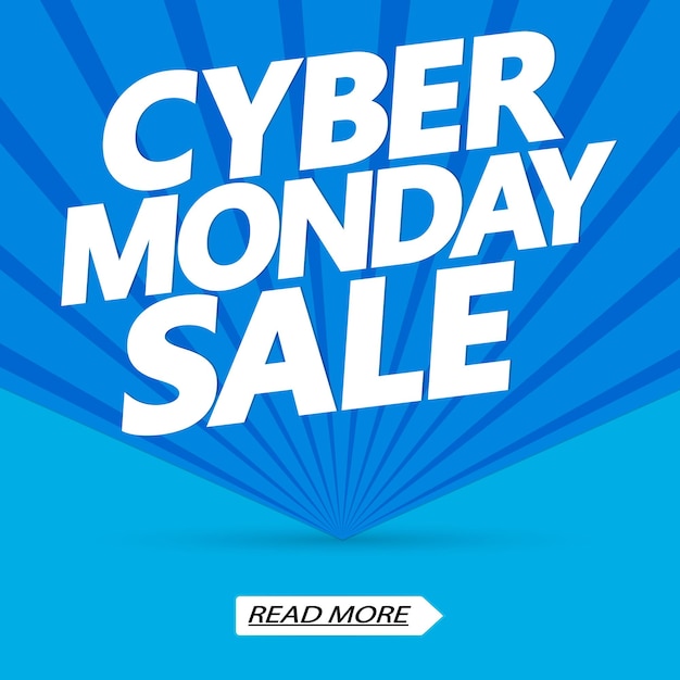 Cyber Monday Sale poster ontwerp sjabloon vector illustratie