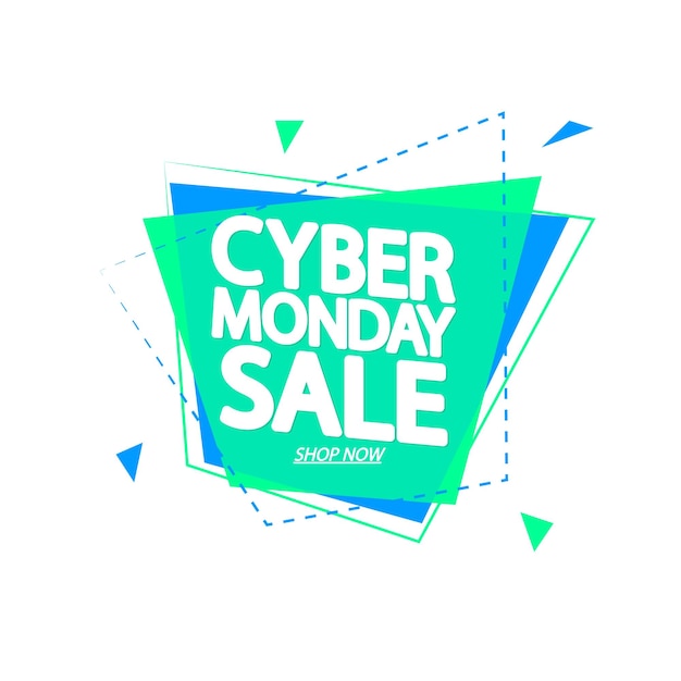Cyber Monday Sale poster ontwerp sjabloon vector illustratie