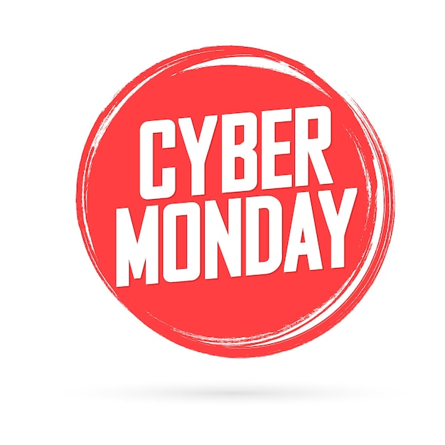 Cyber Monday Sale poster ontwerp sjabloon vector illustratie