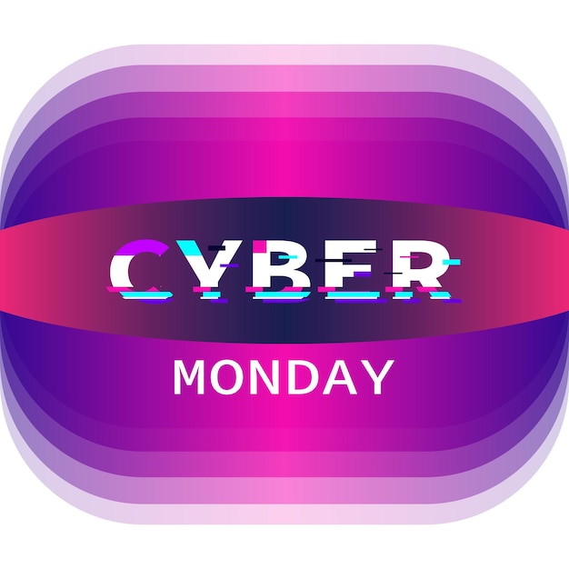 Cyber monday sale poster retail promotion with vector design